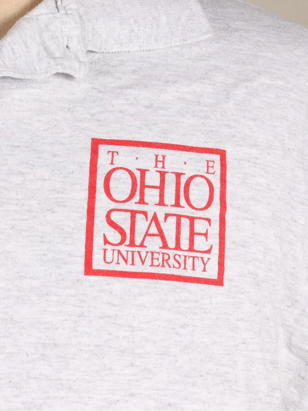 Jerzees Light Gray Retro Ohio State (OSU) Polo
